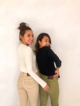 ALEXIA STAMさん（レディース・163cm）の秋コーディネート