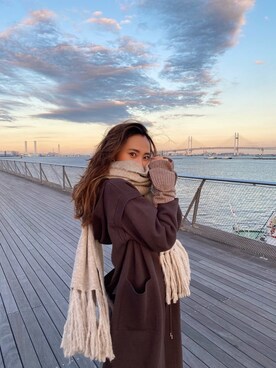 ALEXIA STAMさん（レディース・163cm）の冬コーディネート