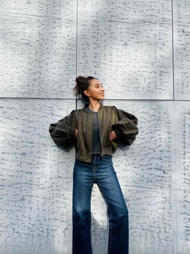 ALEXIA STAMさん（レディース・163cm）の冬コーディネート