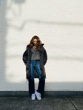 ALEXIA STAMさん（レディース・163cm）の冬コーディネート