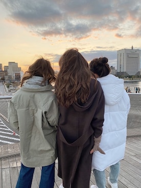 ALEXIA STAMさん（レディース・163cm）の冬コーディネート