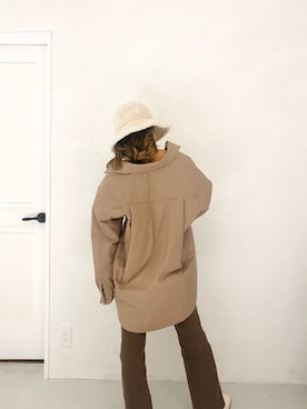 ALEXIA STAMさん（レディース・154cm）の冬コーディネート