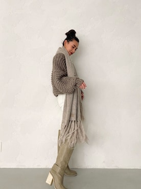 ALEXIA STAMさん（レディース・163cm）の冬コーディネート