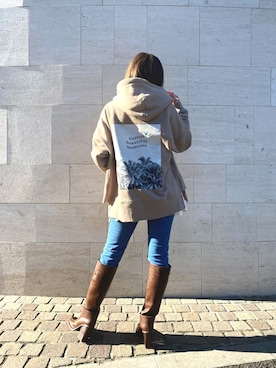 ALEXIA STAMさん（レディース・157cm）の冬コーディネート