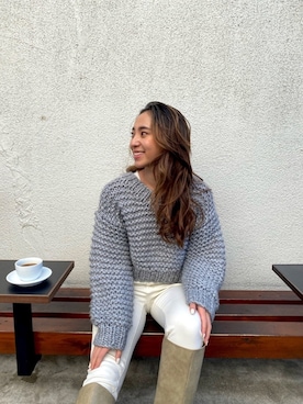 ALEXIA STAMさん（レディース・163cm）の冬コーディネート