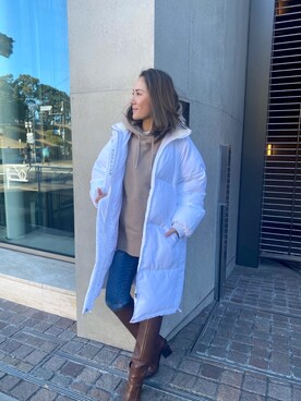 ALEXIA STAMさん（レディース・157cm）の冬コーディネート