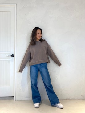 ALEXIA STAMさん(レディース・154cm)の冬コーディネート