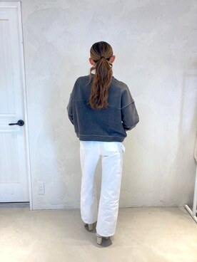 ALEXIA STAMさん（レディース・163cm）の冬コーディネート