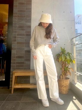 ALEXIA STAMさん（レディース・163cm）の冬コーディネート