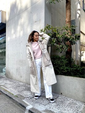 ALEXIA STAMさん（レディース・154cm）の冬コーディネート