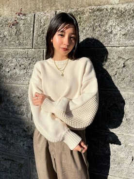 ALEXIA STAMさん（レディース・162cm）の冬コーディネート