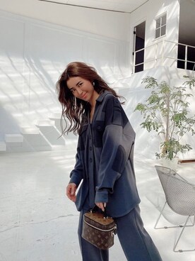 「ALEXIA STAM（アリシアスタン）のアイテム（その他アウター）」を使った、ALEXIA STAMさん（レディース・158cm）の春コーディネート