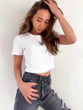 ALEXIA STAMさん（レディース・163cm）の夏コーディネート