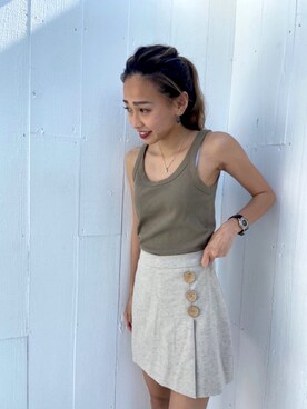 ALEXIA STAMさん（レディース・160cm）の夏コーディネート