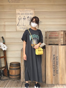 「GORGE（ゴージ）のアイテム（ワンピース/ドレス）」を使った、R×R×Rさん（レディース・152cm）の春コーディネート