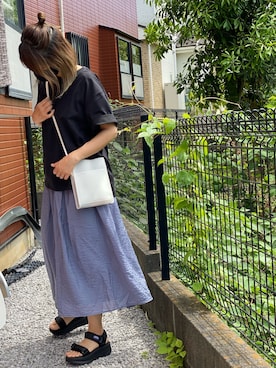 「ミニショルダー」｜「アイテム（その他）」を使った、R×R×Rさん（レディース・152cm）の春コーディネート