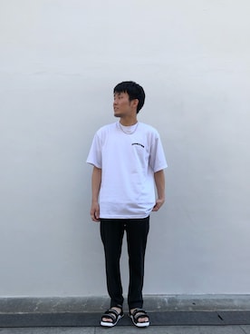 「STUDIOUS（ステュディオス）のアイテム（スラックス）」を使った、tatsuki_shiibaさん（メンズ・172cm）の春コーディネート