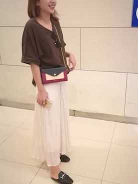 梨佳さん(レディース・163cm)の夏コーディネート