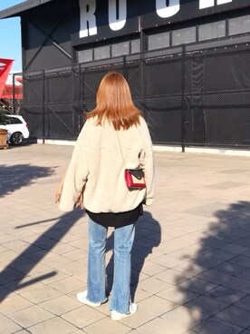 梨佳さん(レディース・163cm)の冬コーディネート