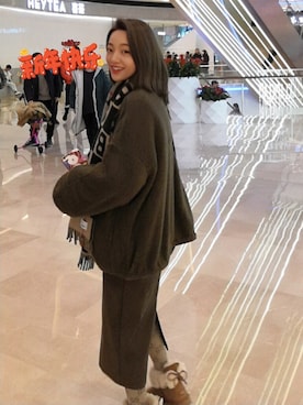 梨佳さん(レディース・163cm)の冬コーディネート