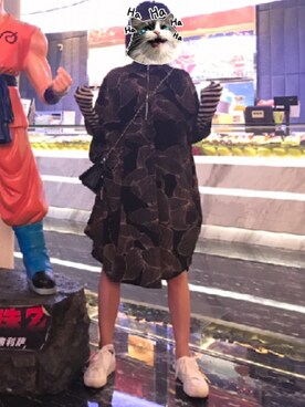 「MONKI（モンキ）のアイテム（トップス、ブラック系）」を使った、leegali-さん（レディース）の冬コーディネート