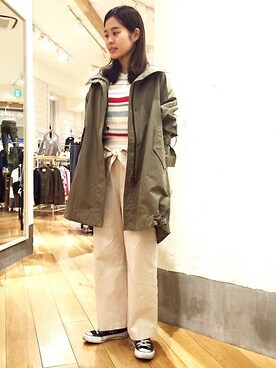「FREDY&GLOSTER（フレディアンドグロスター）のアイテム（その他アウター）」を使った、はるさん（レディース・160cm）の春コーディネート