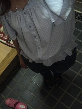 「CLOSE-UP（クローズアップ）のアイテム（シューズ）」を使った、えーりさん（レディース・155cm）の夏コーディネート