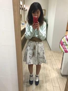 「ショッピング」｜「アイテム（パンプス）」を使った、えーりさん（レディース・155cm）の春コーディネート