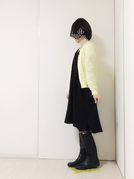 「AIGLE（エーグル）のアイテム（ブーツ）」を使った、sa…⁂さん（レディース・152cm）の春コーディネート