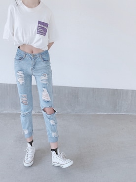 𝙍𝙞𝙣𝙠𝙖𓆸さん（レディース・170cm・10代）の春コーディネート