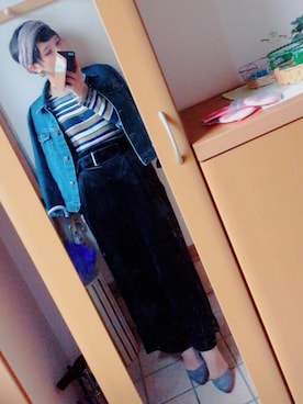 「one after another NICE CLAUP（ワンアフターアナザーナイスクラップ）のアイテム（パンプス）」を使った、YASUさん（レディース・157cm）の秋コーディネート