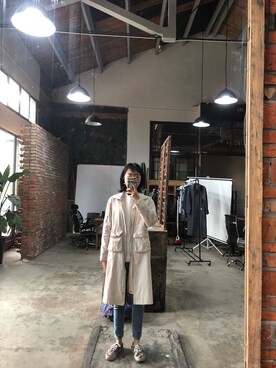 「student」｜猴崽子さん（レディース・169cm）の春コーディネート
