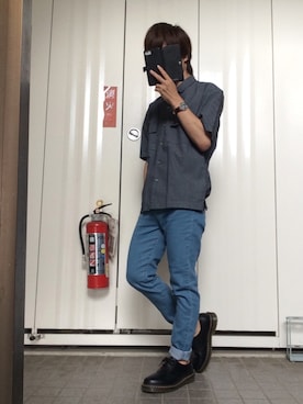 「アイテム（PC・スマホグッズ/家電）」を使った、うめちぃさん（メンズ・157cm・20代）の夏コーディネート