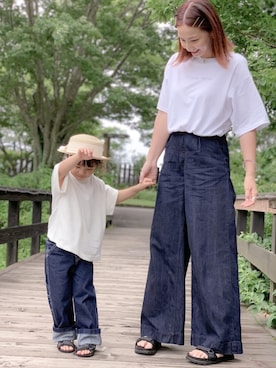 「CLANE（クラネ）のアイテム」を使った、Yuraさん（キッズ・100cm）の夏コーディネート