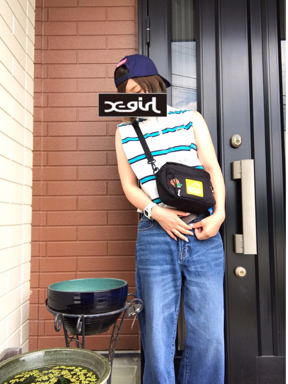 yui tさんの「STANDARD LOGO 5PANEL TRUCKER CAP（XLARGE）」を使ったコーディネート