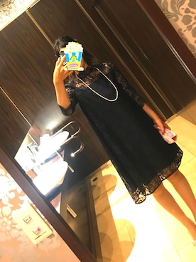「STRAWBERRY-FIELDS（ストロベリーフィールズ）のアイテム（ワンピース）」を使った、yui tさん（レディース・163cm）の夏コーディネート