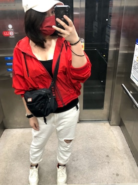 「red」｜「アイテム（腕時計）」を使った、🇹🇼YC🇹🇼さん（レディース・162cm）の春コーディネート