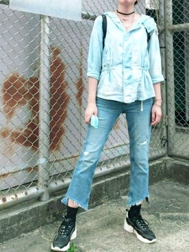 「salad（サラダ）のアイテム」を使った、I-chiさん（レディース・168cm）の春コーディネート