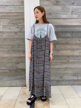 「RECOMMEND  ITEM STYLING」｜「アイテム（ワンピース/ドレス）」を使った、chinatsu tadaさん（レディース・161cm）の夏コーディネート