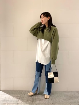 「RECOMMEND  ITEM STYLING」｜chinatsu tadaさん（レディース・161cm）の冬コーディネート