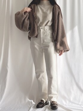 「apres jour（アプレジュール）のアイテム（ブルゾン）」を使った、ゆーはさん（レディース・156cm）の冬コーディネート