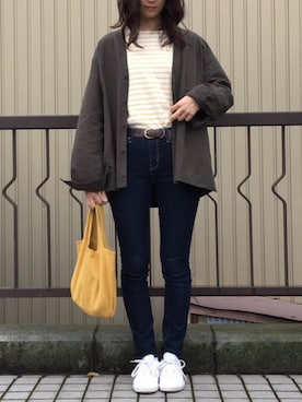 「ESSAY（エッセイ）のアイテム」を使った、mai_haruさん（レディース・170cm）の秋コーディネート