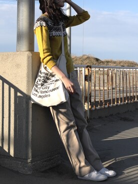 「THE SHINZONE（ザ　シンゾーン）のハイウエストチノパンツ（チノパンツ）」を使った、mai_haruさん（レディース・170cm）の秋コーディネート