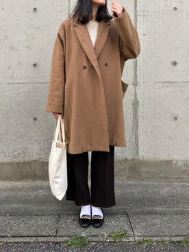 「BASISBROEK（バシスブルック）のアイテム（ジャケット/アウター）」を使った、mai_haruさん（レディース・170cm）の秋コーディネート
