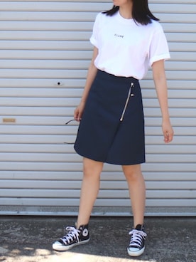 「Acne Studios（アクネストゥディオズ）のアイテム（スカート）」を使った、mai_haruさん（レディース・170cm）の夏コーディネート