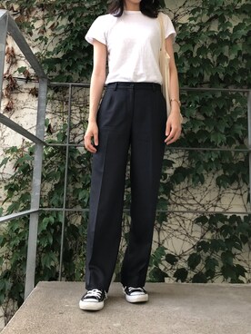 「CONVERSE（コンバース）のconverse（コンバース） ALL STAR OX（オールスターOX）（スニーカー）」を使った、mai_haruさん（レディース・170cm）の夏コーディネート