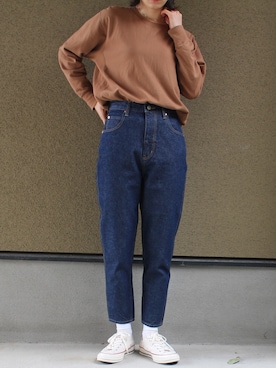 「THE SHINZONE（ザ　シンゾーン）の【THE SHINZONE】キャロットデニム WOMEN（デニムパンツ）」を使った、mai_haruさん（レディース・170cm）の春コーディネート