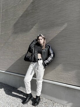 「アイテム（ナイロンジャケット）」を使った、Minji Ijnimさん（レディース・155cm・30代）の冬コーディネート