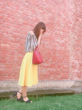 「tocco（トッコ）のアイテム（スカート）」を使った、kaho✿さん（レディース・160cm）の夏コーディネート