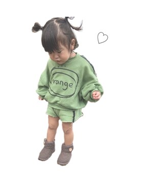 「あずきいろまつり2019」｜riria.さん（キッズ・90cm）の秋コーディネート